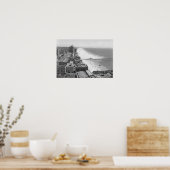 Poster Long Beach, California Coastline and Beach (Cuisine)