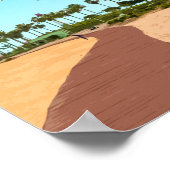 Poster Long Beach California Shoreline Aquatique (Coin)