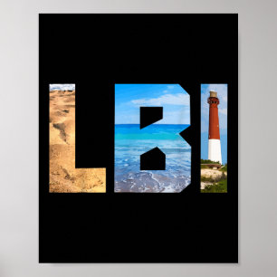 Poster Long Beach Island New Jersey Lbi Vintage _1