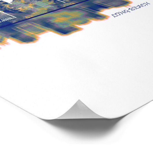 Poster Long Beach Skyline (Coin)