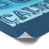 Poster Long Beach Surf Californie (Coin)