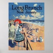 Poster Long Branch, New Jersey 1917 print (Devant)