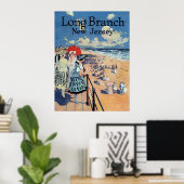 Poster Long Branch, New Jersey 1917 print (Bureau à domicile)