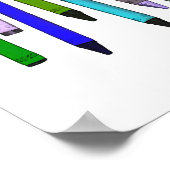 Poster Long Crayons (Coin)