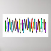 Poster Long Crayons (Devant)