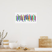 Poster Long Crayons (Cuisine)