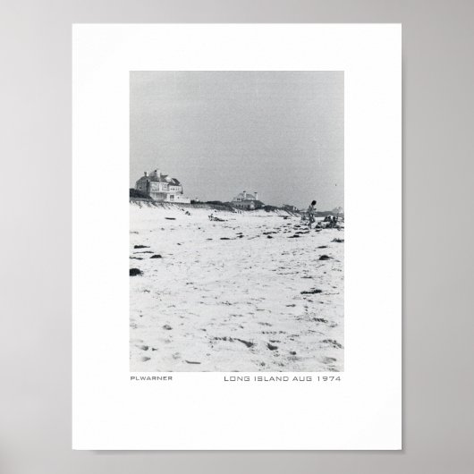 Poster Long Island beach - 1974 (Devant)