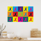 Poster Long Jumping Pop Art (Cuisine)