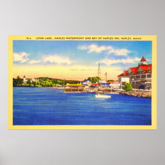 Poster Long Lake - Naples Waterfront & Bay of Naples Inn (Devant)