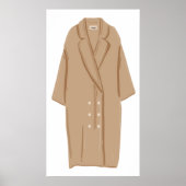 Poster Long manteau de printemps (Devant)