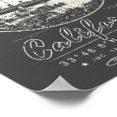 POSTER LONG PLAGE LOS ANGELES CALIFORNIA - RMS QUEEN MARY (Coin)