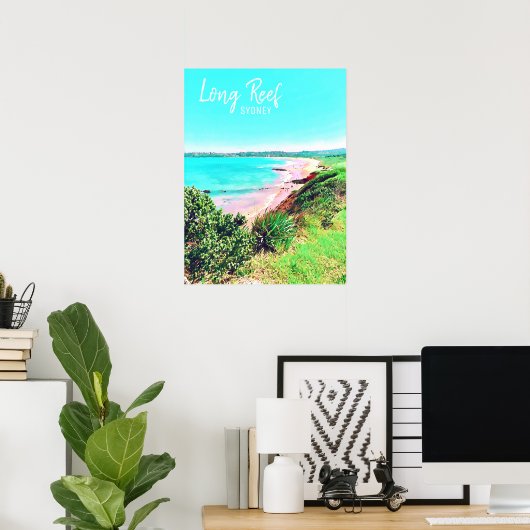 Poster Long Reef Plages du nord sydney (Bureau à domicile)