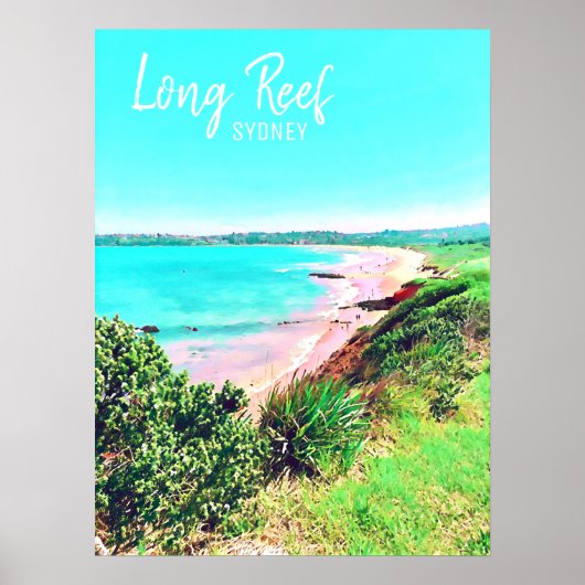 Poster Long Reef Plages du nord sydney (Devant)