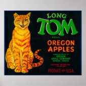 Poster Long Tom Apple Crate Label Monroe, OU (Devant)