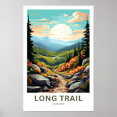 Poster Long Trail Vermont Travel Print (Devant)
