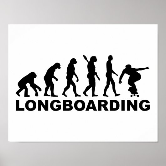 Poster Longboard d'évolution (Devant)