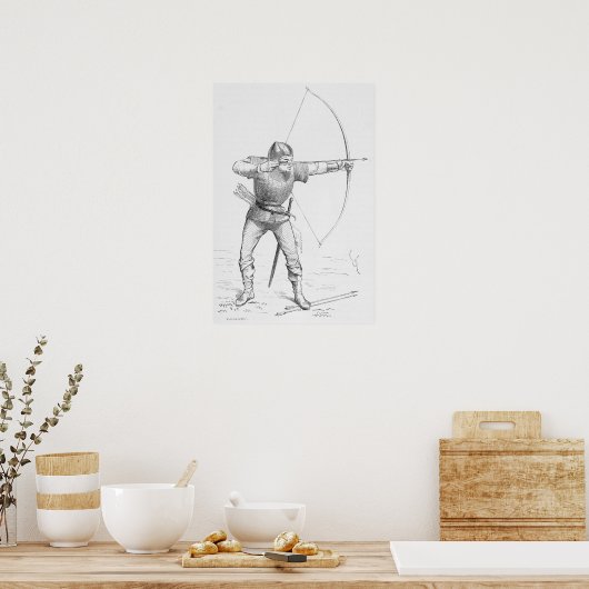 Poster Longbowman (Cuisine)
