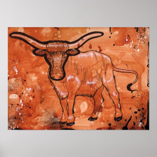 Poster Longhorn II (Devant)