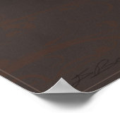 Poster Longhorn Power avec texte -40x60 - ou plus (Coin)