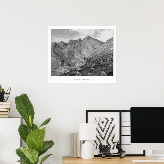 Poster Longs Peak Belle Rocheuse Rocheuse Rocheuse Rocheu (Bureau à domicile)