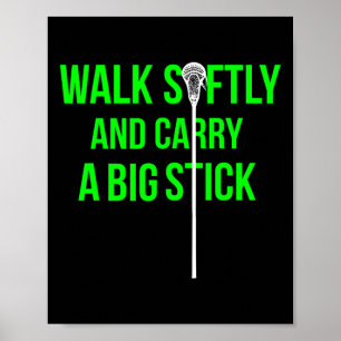 Poster Longue Bâche Middie (lsm) Neon Lacrosse Defense La