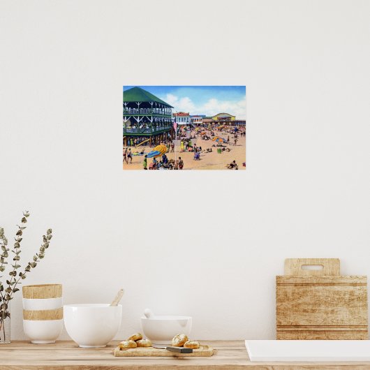 Poster Longue Branche New Jersey Beach (Cuisine)