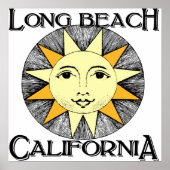 Poster Longue plage Californie (Devant)