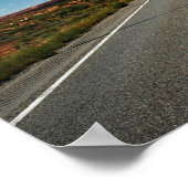 Poster Longue route, Longue nuages (Coin)