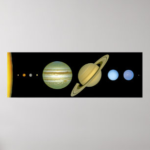 Poster Longue vue de ~ solaire de Sytem