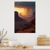 Poster Longues Ombres, Pluie Lointaine (Cuisine)