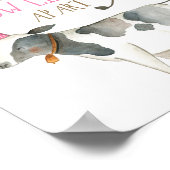 Poster Longueur de la vache à l'exception des animaux de (Coin)