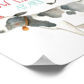 Poster Longueur de la vache à l'exception des animaux de (Coin)