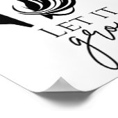 Poster Longueur des cheveux Vérifier la croissance Graphi (Coin)