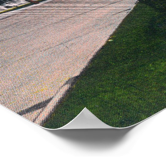 Poster Longview de la scène de Broadway, WA (Coin)