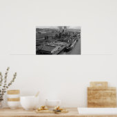 Poster Longview, WA - Vue de port depuis l'air (Cuisine)
