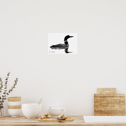 Poster Loon à main (Cuisine)