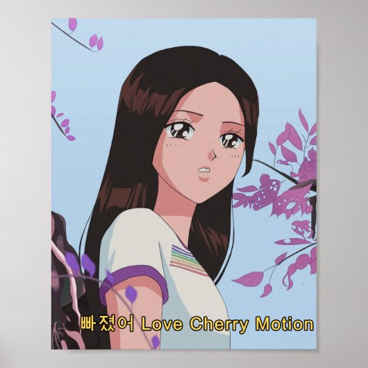Poster LOONA Choerry - Love Cherry Motion 90's anime (Devant)