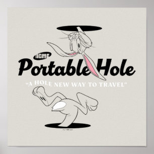 Poster LOONEY TUNES™   BOGS BUNNY™ ACME Trou portable