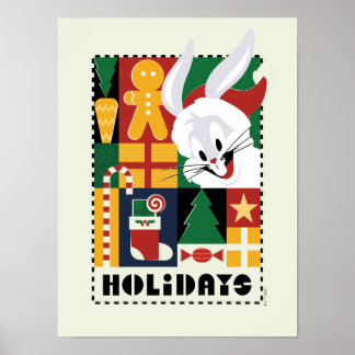 Poster LOONEY TUNES™ BUGS BUNNY™ Holidays Badge