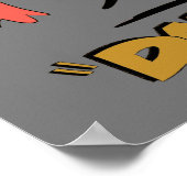 Poster LOONEY TUNES™ Rires rétro | DAFFY DUCK™ (Coin)