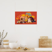 Poster Looney Tunes Show Cast & Logo (Cuisine)