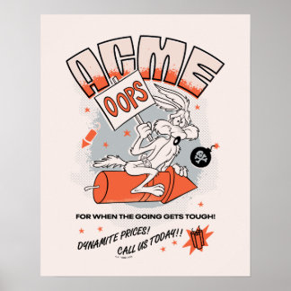 Poster LOONEY TUNES™ | WILE E. COYOTE™ ACME Dynamite