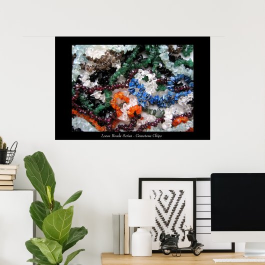 Poster Loose Beads Series - Chips en pierre (Bureau à domicile)