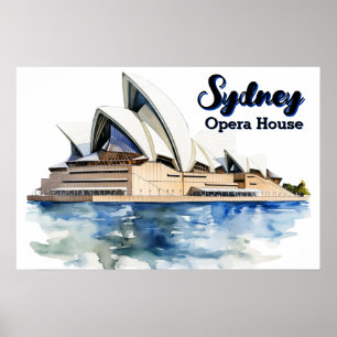 Poster L'Opéra de Sydney : Élégance emblématique du port