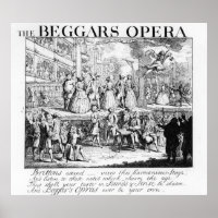 L'opéra du mendiant Burlesqued, 1728