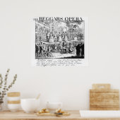 Poster L'opéra du mendiant Burlesqued, 1728 (Cuisine)