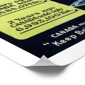 Poster L'opportunité du beurre au Canada (blanc) (Coin)