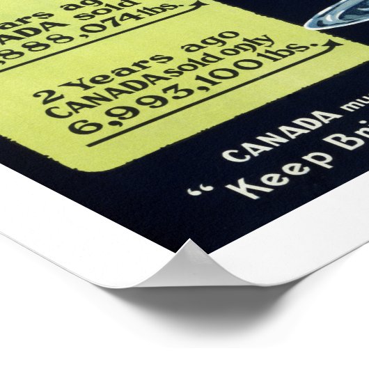 Poster L'opportunité du beurre au Canada (blanc) (Coin)