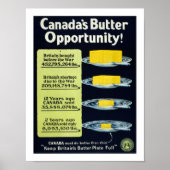 Poster L'opportunité du beurre au Canada (blanc) (Devant)
