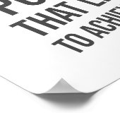 Poster L'optimisme est le pouvoir - l'inspiration motivat (Coin)